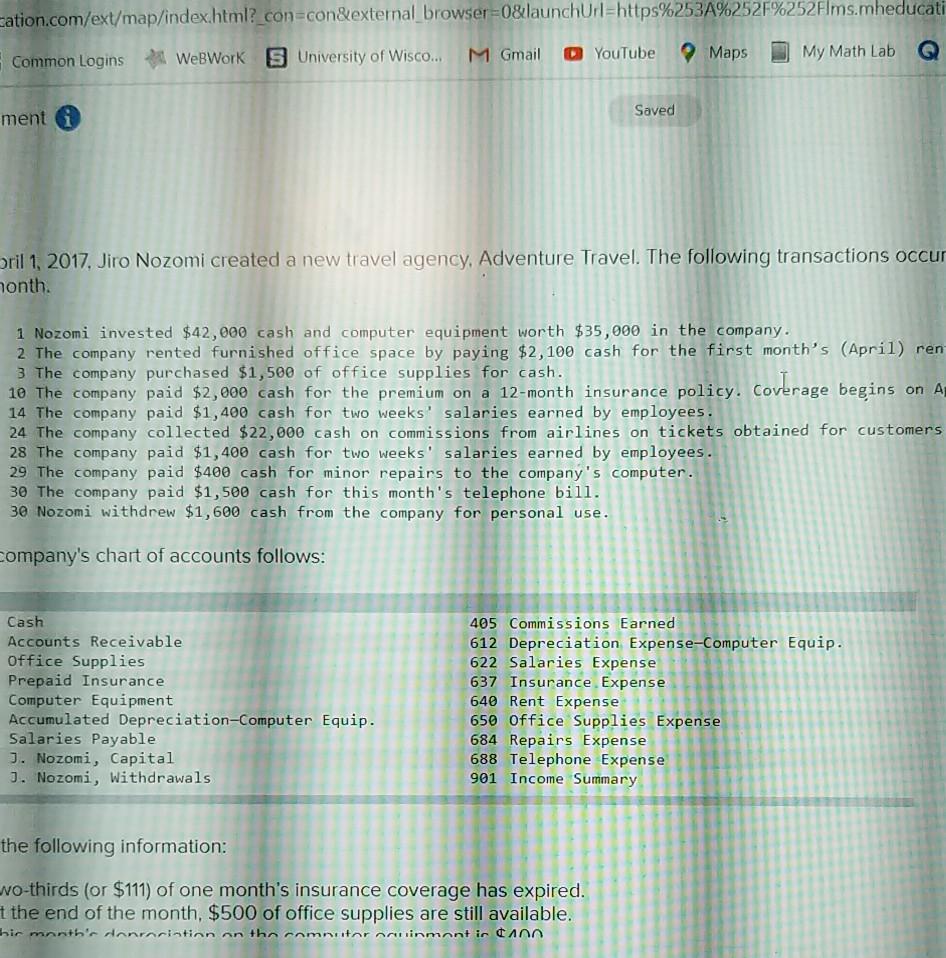  cation.com/ext/map/index.html?_con=con&external browser=0&launchUrl=https%253A%252F%252Flms.mheducati Common Logins WebWork S University of Wisco.. M Gmail