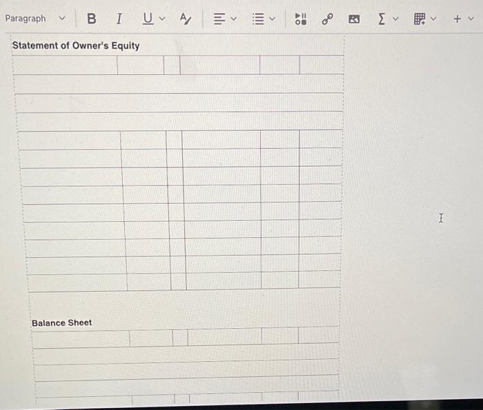 May 2020, prepare in proper form: a) an income statement b) a