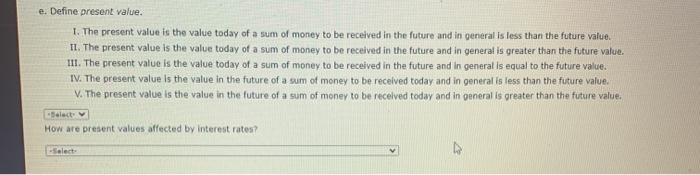 ES eBook Find the following values. Compounding/discounting occurs annually. Do not round
