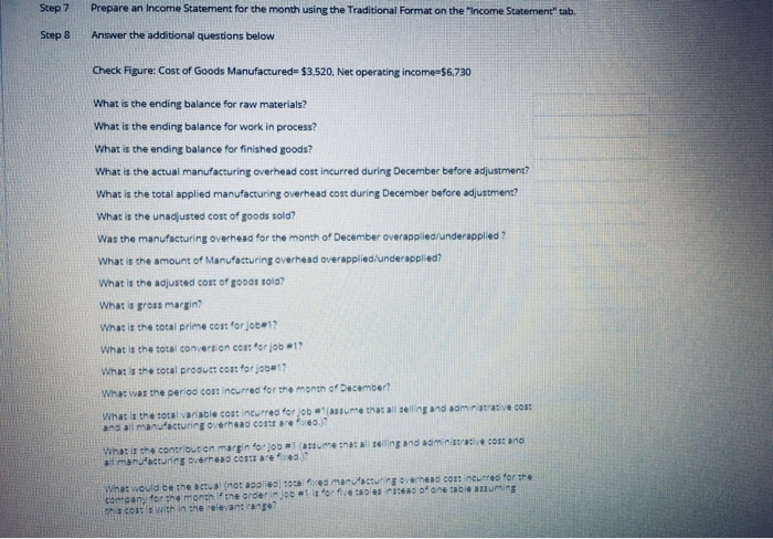 specialty tables. Each table is specially customized for the customer. This month,