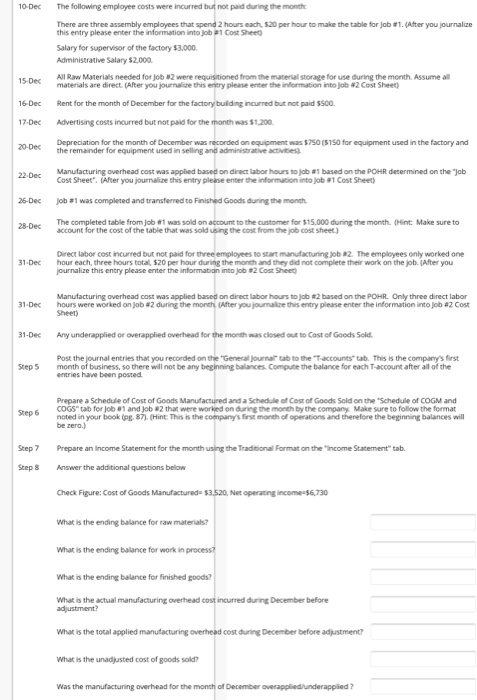 customers. You will design and build the tables. This is a no