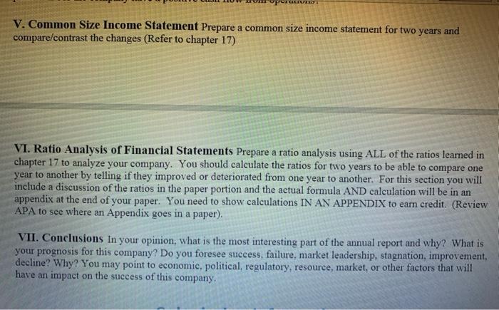 GIVIISI V. Common Size Income Statement Prepare a common size income
