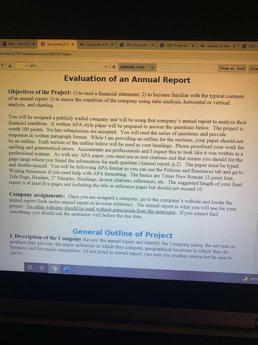 VI. Ratio Analysis of Financial Statements Prepare a ratio analysis using ALL