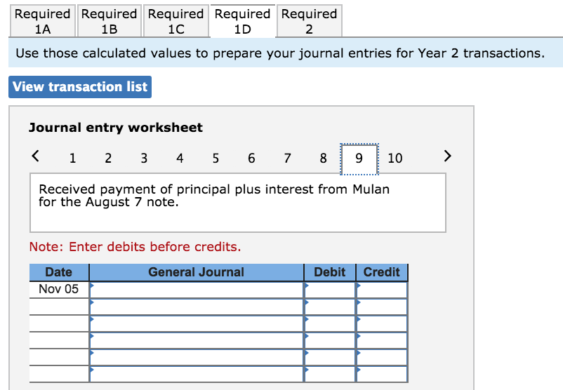 Carson a time extension on his past-due account receivable. Nov. 2 Received