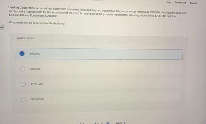 contained land, building and equipment. The property cost Harding S1900.000. Harding paid