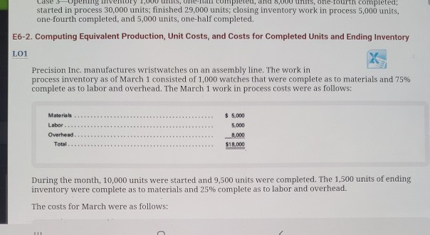  ed, and 8,000 completed; started in process 30,000 units; finished 29,000
