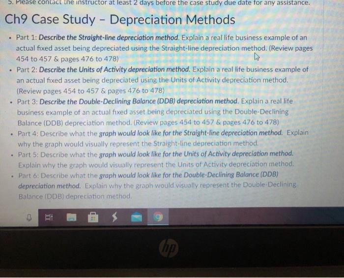 only part 3 please and thank you - 5. Please contact the