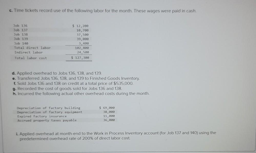 ledger accounts LO P1, P2, P3 (The following information applies to the