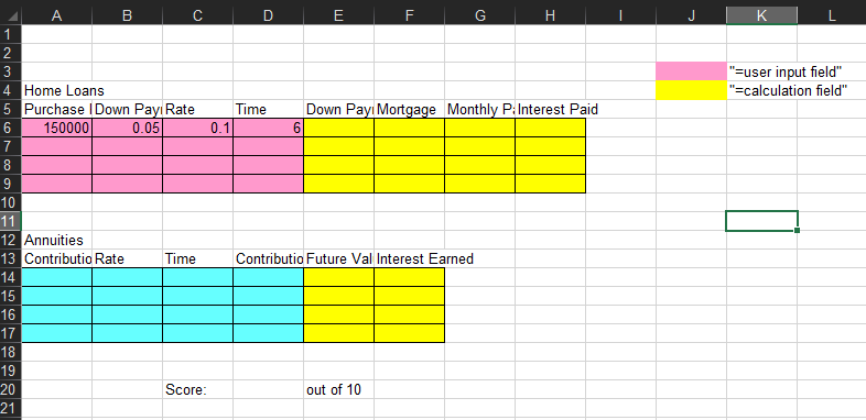  I don't know what the formulas are to put into the