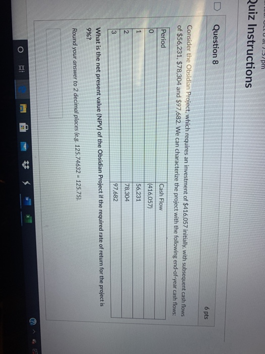  CLUL 7:57 pm Ruiz Instructions Question 8 6 pts Consider the