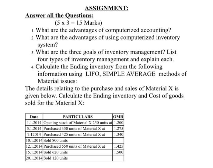  i want the answer for question 4 please ASSIGNMENT: Answer all