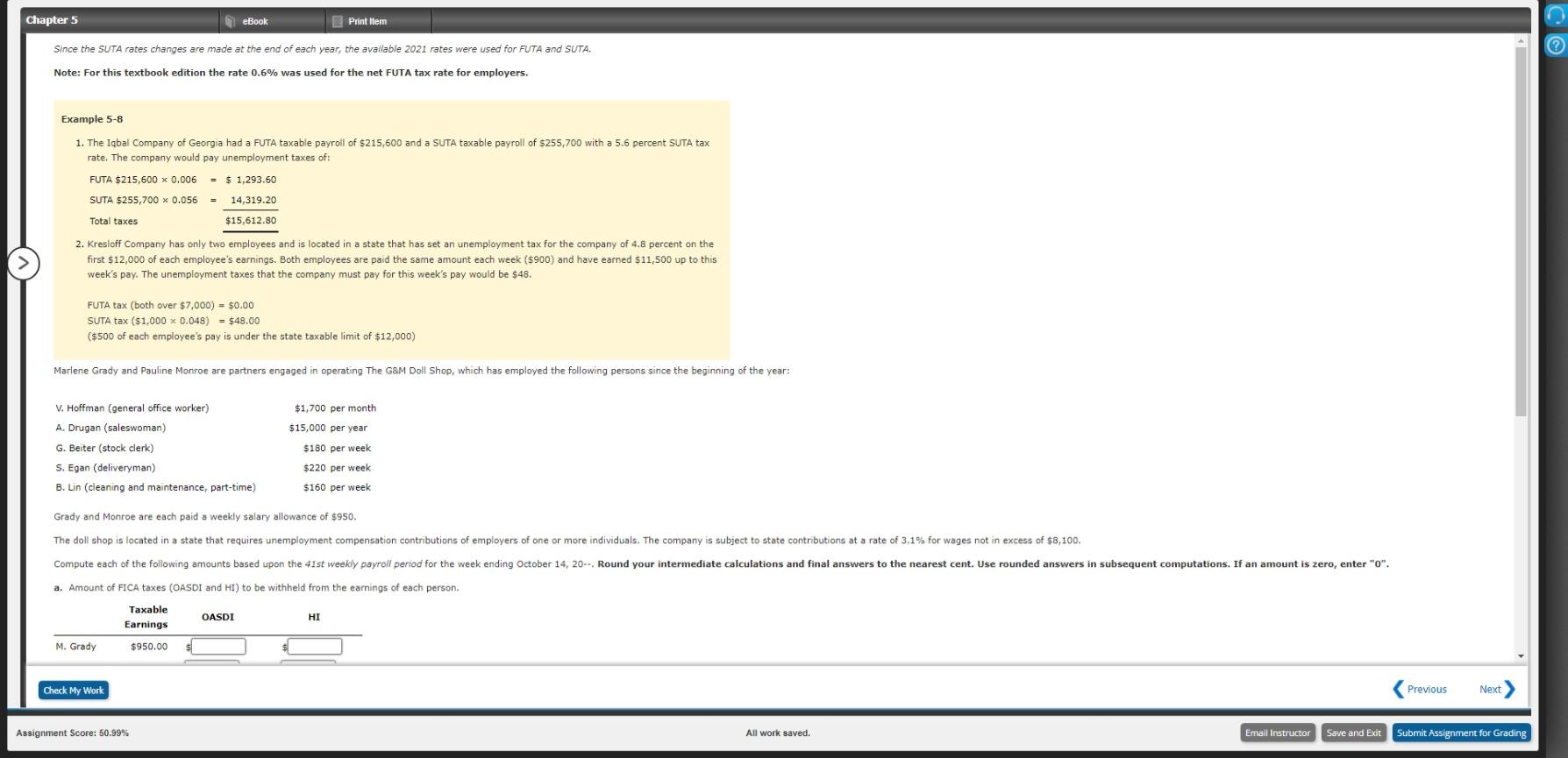  Chapter 5 eBook Print Item Since the SUTA rates changes are
