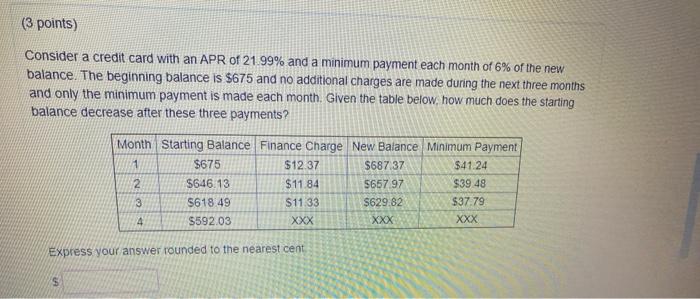 Given the table below, how much does the balance decrease after these