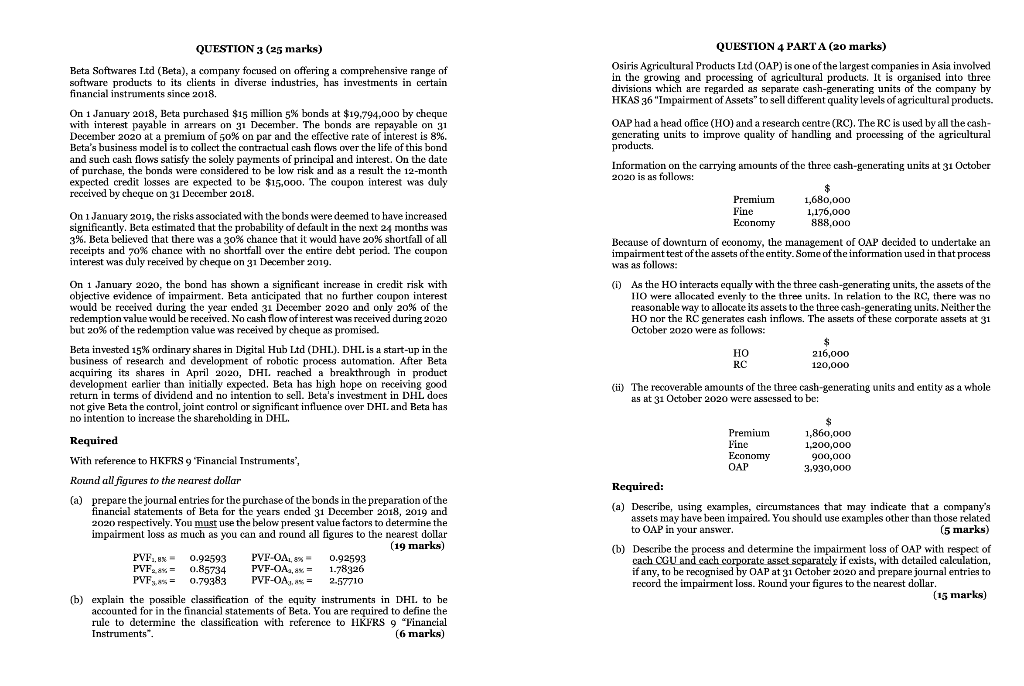  . QUESTION 3 (25 marks) QUESTION 4 PART A (20 marks)