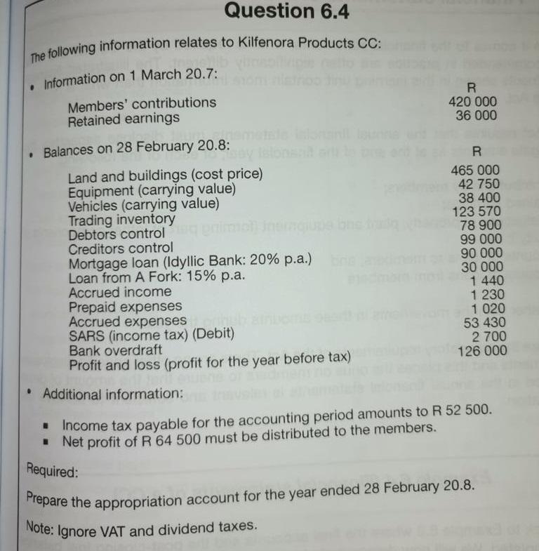 above: The solution to question 6.4 is: Question 7 Plane CC was