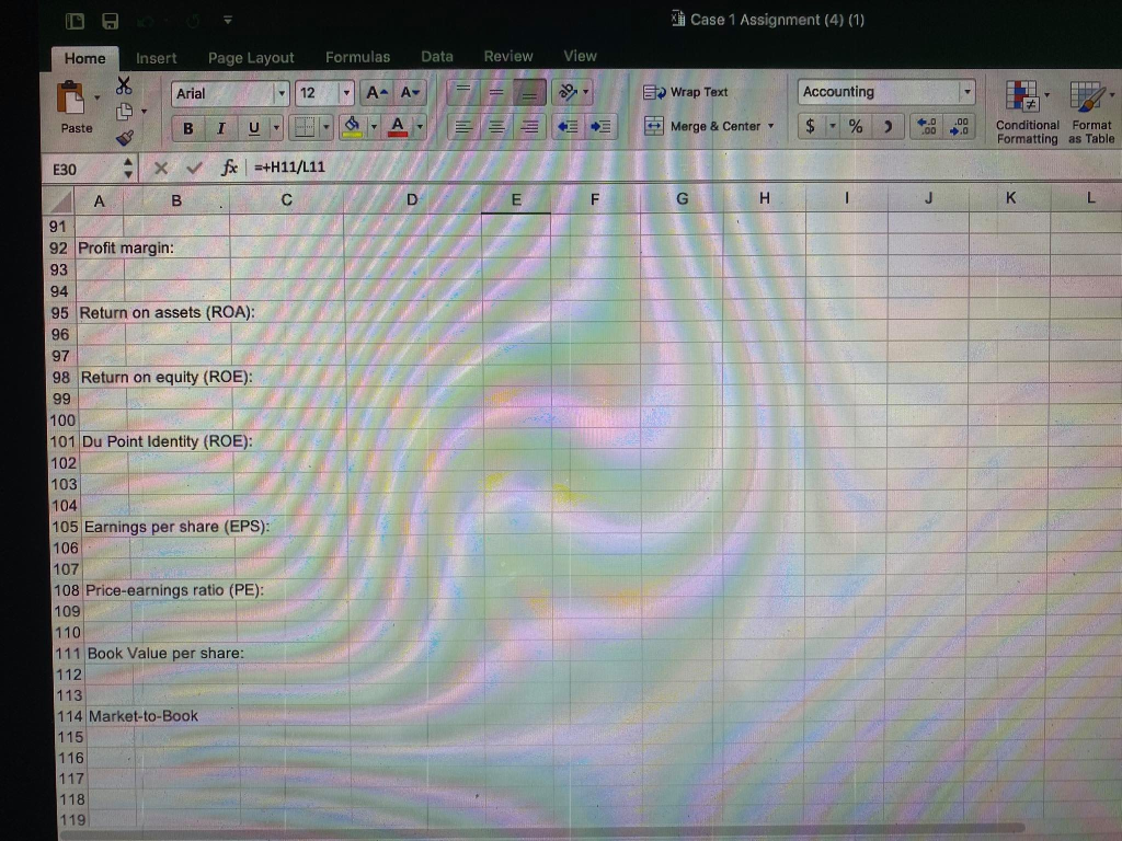 Cell Conditional Format Formatting as Table Styles E30 4 xfx =+H11/1.11 ,