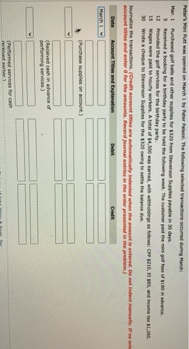  Peter's Mini Putt was opened on March 1 by Peter Palazzi.