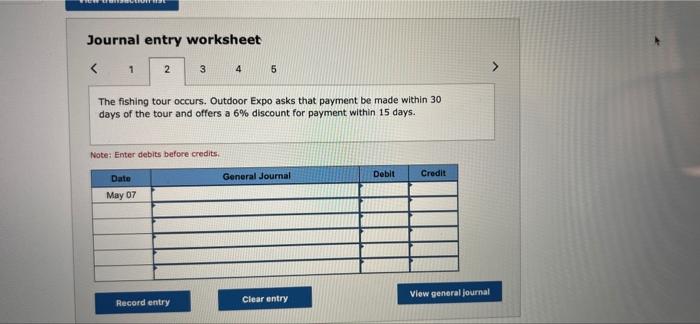 to the questions displayed below.) Outdoor Expo provides guided fishing tours. The