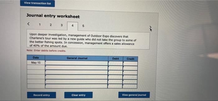 of four or more. Consider the following transactions during the month of