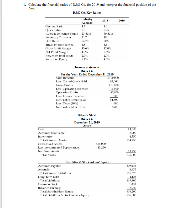 Please do it on paper, not on excel. Thank you! 1. Calculate