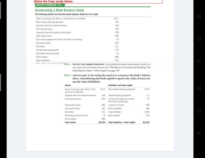  any one solve this. please. 70 Solve the case study below.