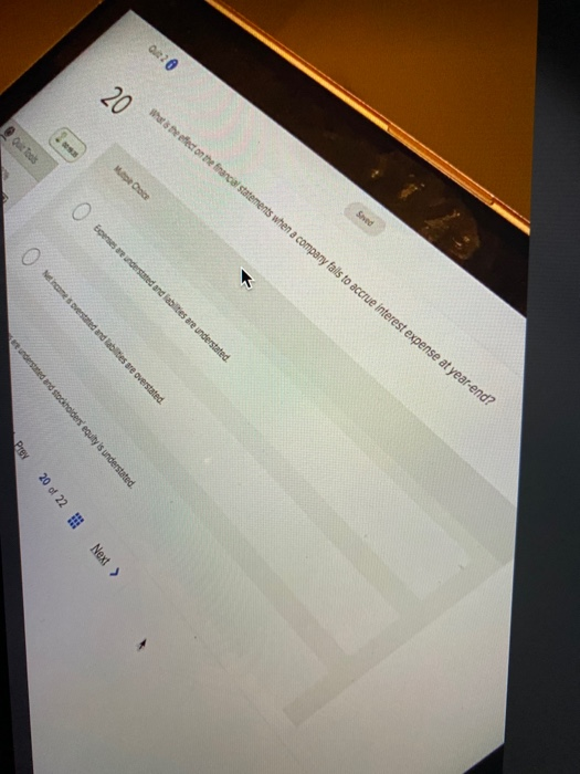  What is the effect on the financial statements when a company