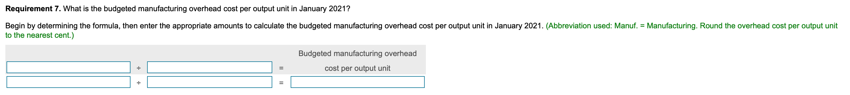 inventories) (Click the icon to view the additional information.) The inventoriable unit