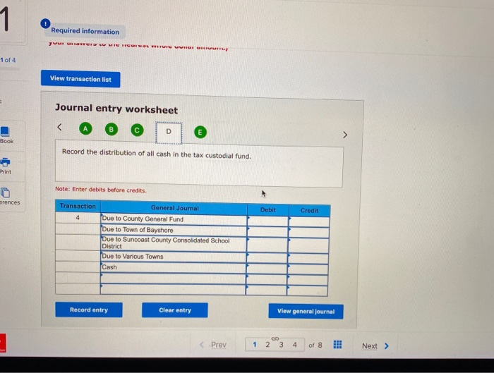 the questions displayed below) The county collector of Suncoast County is responsible