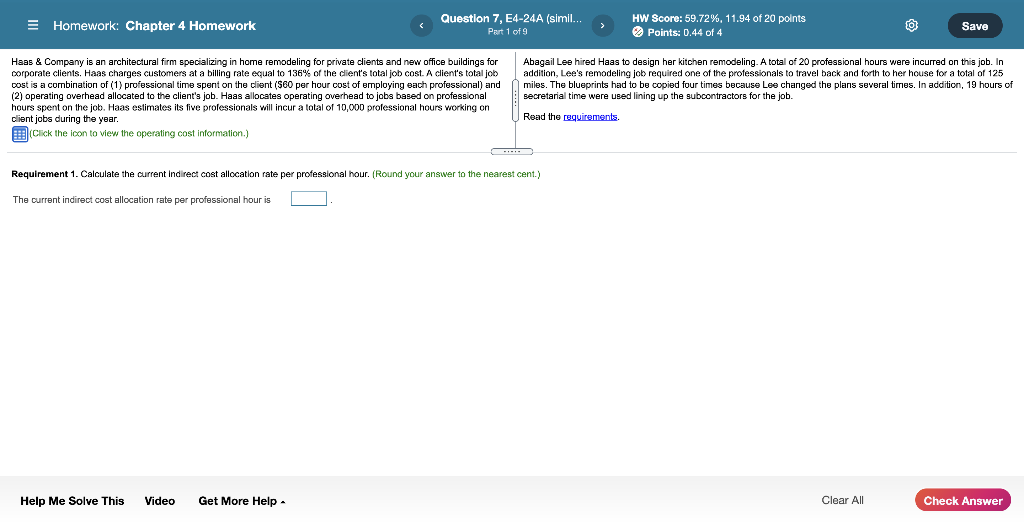 of 13 HW Score: 59.72%, 11.94 of 20 points Points: 1.5 of