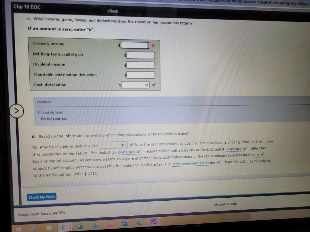 10, 11) Noi and Tu share equally in the profits, losses, and