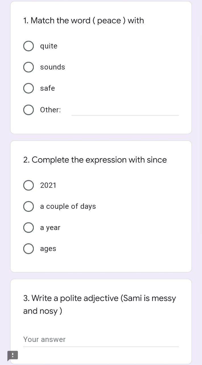 I need the answer as soon as possible 1. Match the word