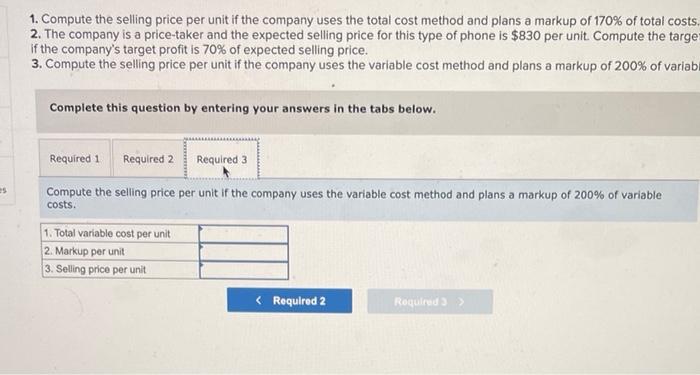 this new phone will require $233 of direct materials: $13 of direct