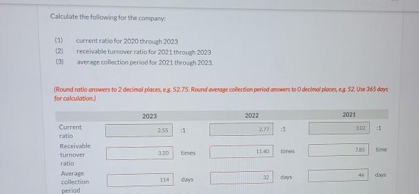 financial statements for the fiscal years anded December 31. All figures are