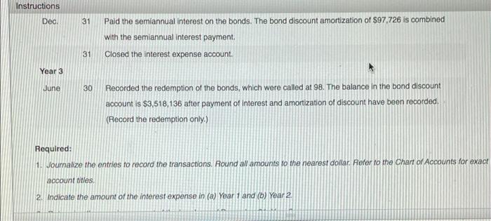 How Print Item ntries for bonds payable, including bond redemption Instructions Chart