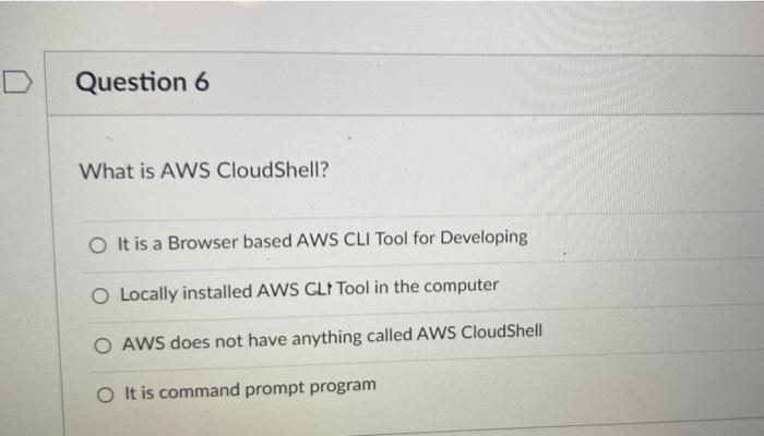call the AWS Services API from the Developer's standpoint. Check all that