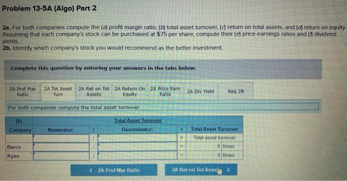 purchased at $75 per share, compute their price-earning ratios and dividend yields.