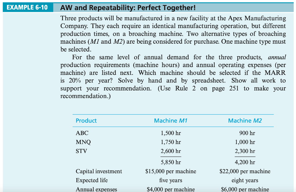 ANSWER 7-24 PLEASE EXAMPLE 6-10 AW and Repeatability: Perfect Together! Three