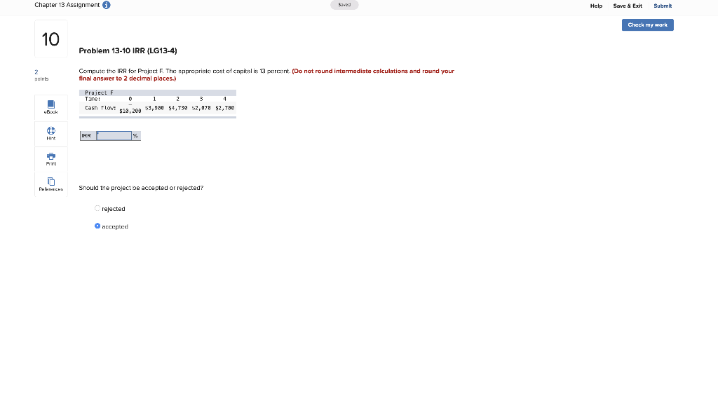  Chapter 13 Assignment i 5.cd Help Save & Exit Submit -