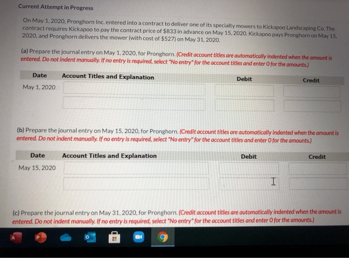  Current Attempt in Progress On May 1, 2020, Pronghorn Inc. entered