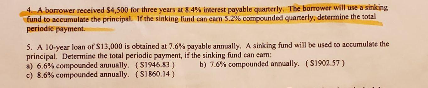  #4 the answer 443.44 is provided to us. I need the