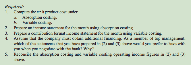 Zurgot Inc. has just organized a new division to manufacture and sell