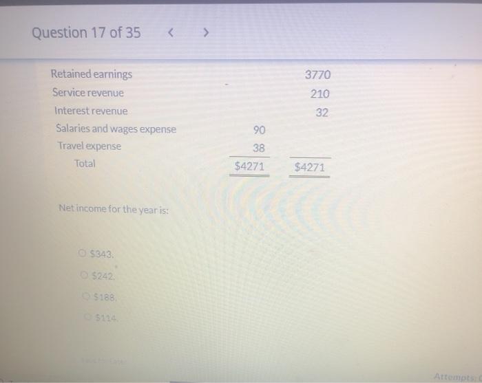 adjusted trial balance: Credit Debit $947 1196 1781 49 170 Cash Accounts