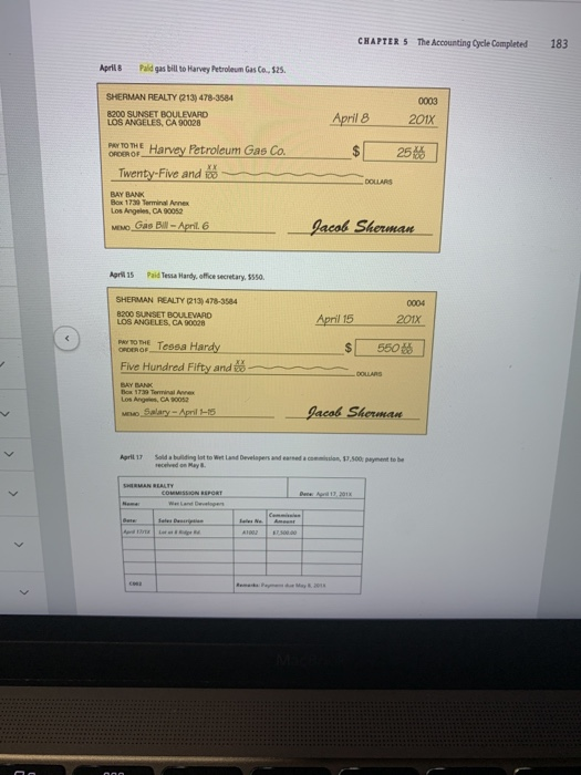 accounting cycle for Sherman Realty twice. This practice set allows you to