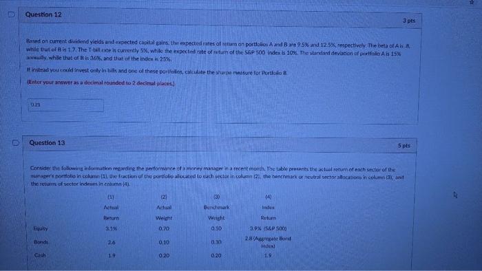 in this question and why. If your currently holida market index portfolio,