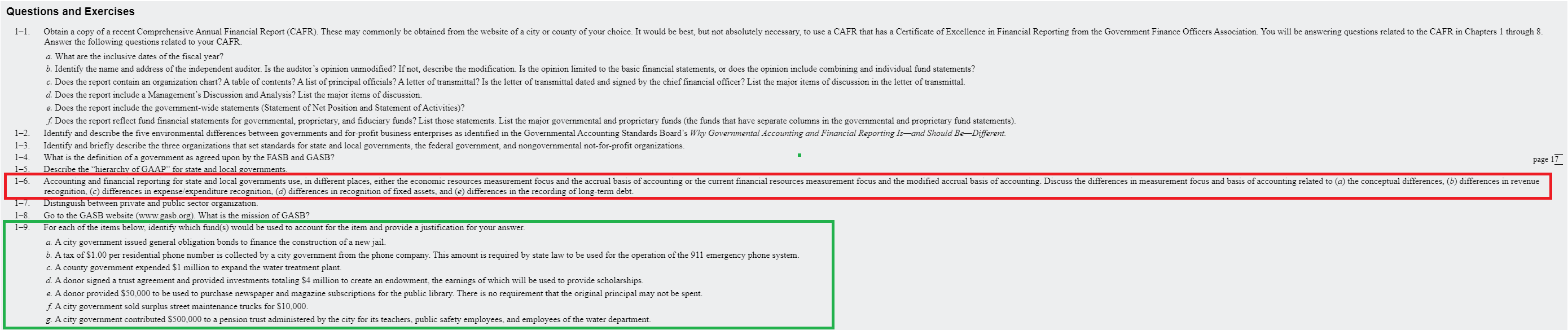 Hello! I need some help with question 1-9, please. Questions and Exercises