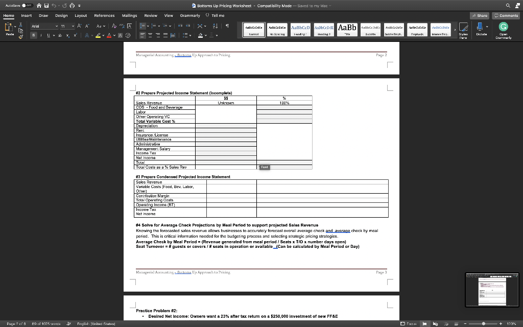 to my Mac Home Draw Design Layout References Mailings Review View Grammarly
