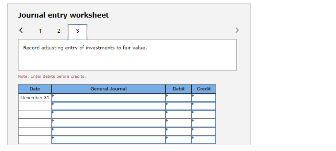 The following transactions relate to investments in common stock during 2021 2