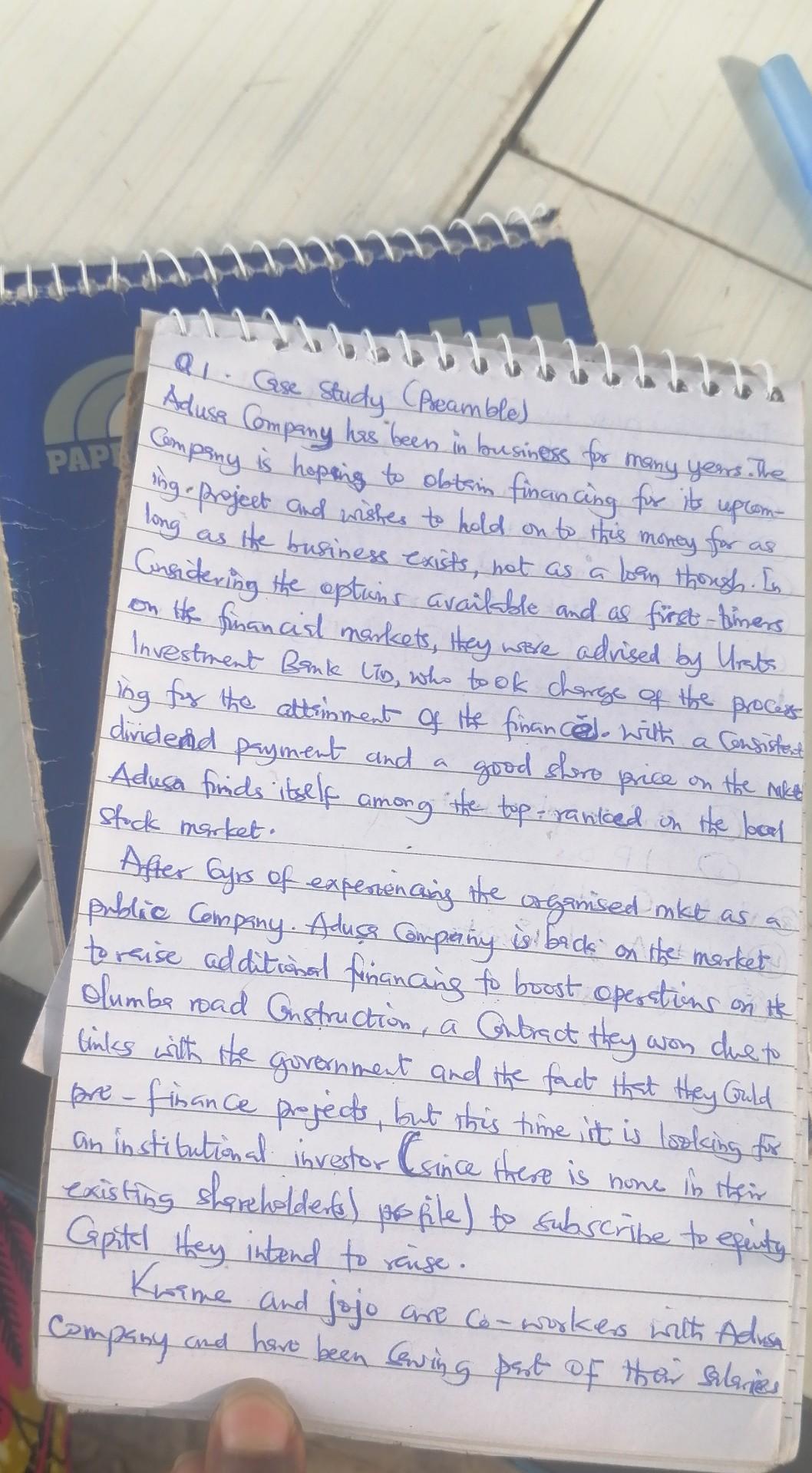  PAPI long good shore al ase Study (Preamble) | Aduse Company