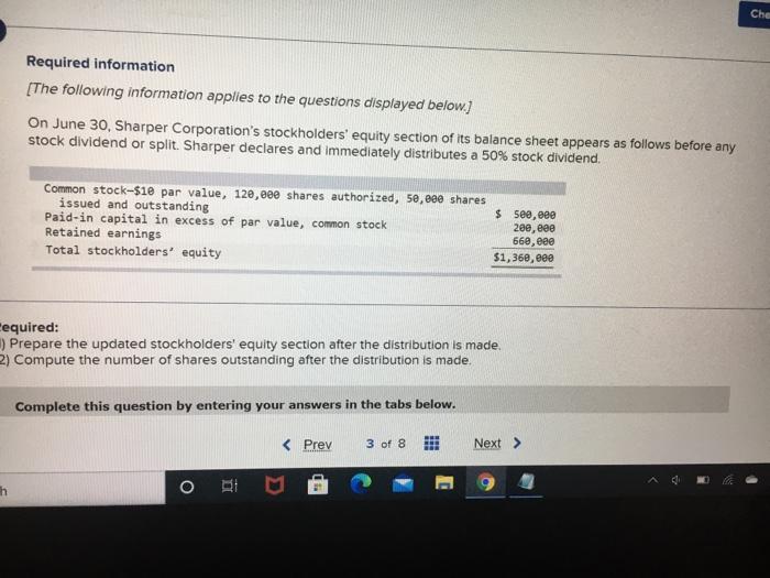 stock has a $0 per share stated value. 3. A corporation issued