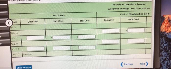 The following units of a particular item were available for sale during